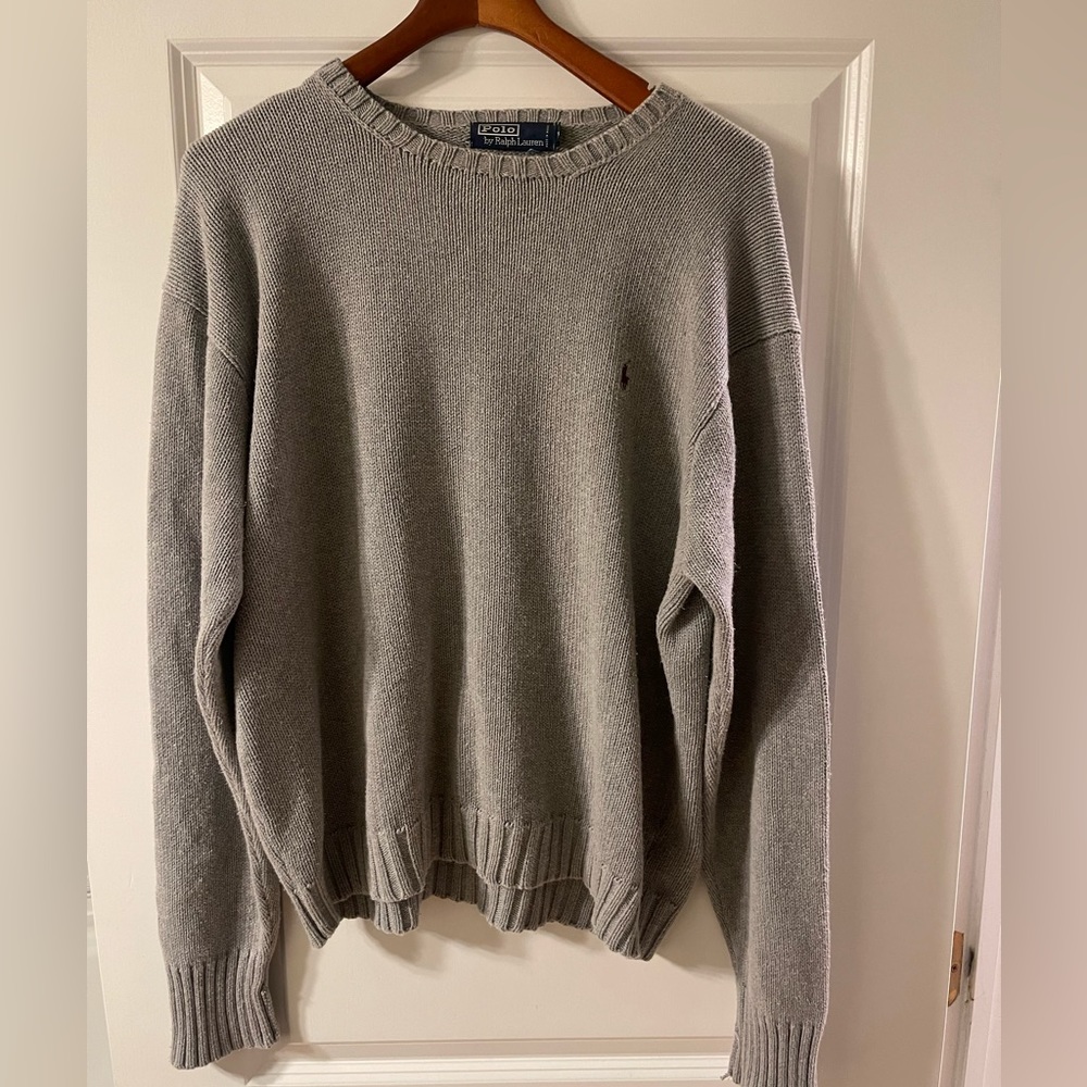 POLO by Ralph Lauren Men’s Crew Neck Grey Sweater SZ XL